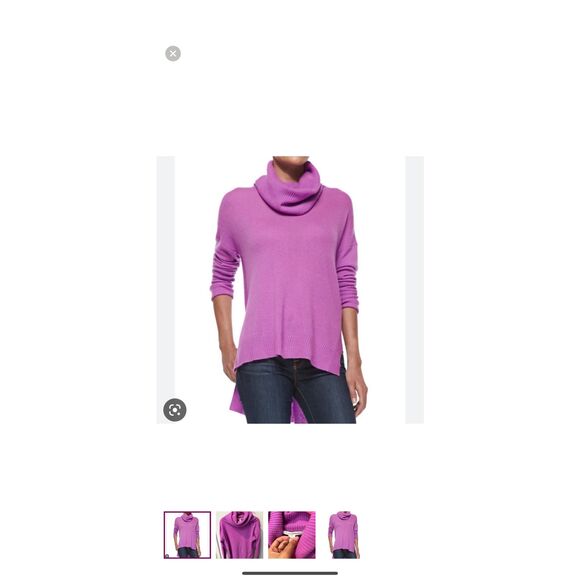 DVF Diane Von Furstenberg 100% cashmere cowl neck sweater - Picture 1 of 10